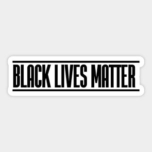 Black Lives Matter Simple Black Text Sticker